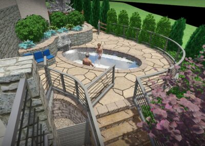 3D Pool Landscape Design Evergreen Colorado